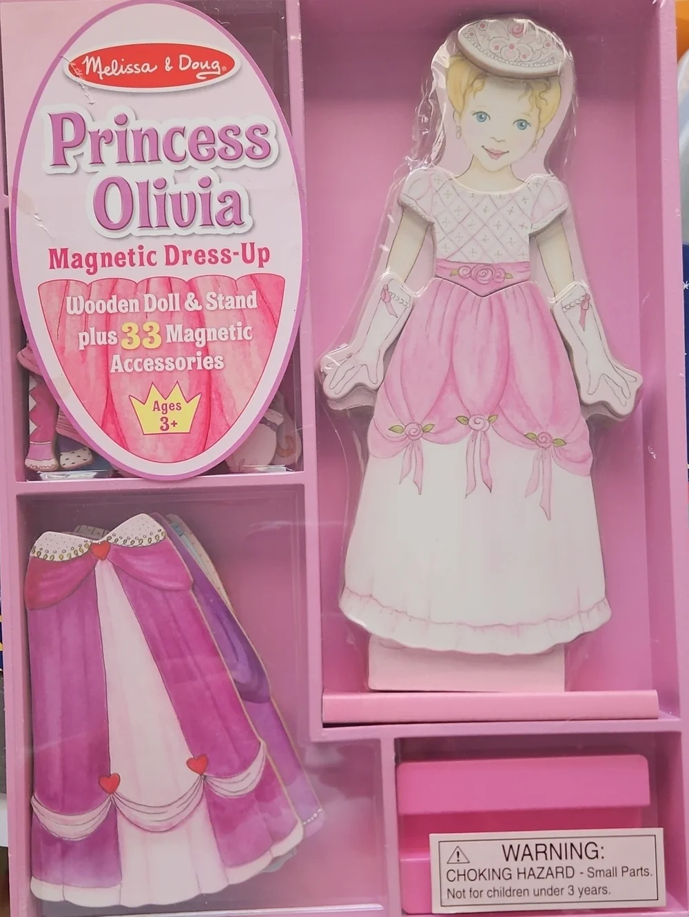 Melissa & Doug Princess Olivia Magnetic Dress-Up Toy - Pink